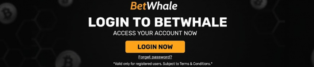 BetWhale login sign in to your casino account
